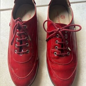 Marc Joseph Shiny Red Women's Athletic Shoes